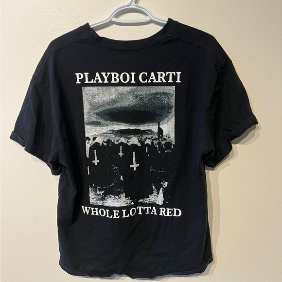 Whole Lotta Red Playboi Carti Black T-Shirt - Picture 3 of 3